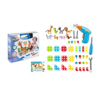 3D play house electric drill - Animals