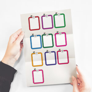 بطاقات فارغة للكتابة