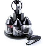 Black Desk Organiser