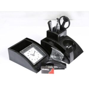 Desk Set With Clock