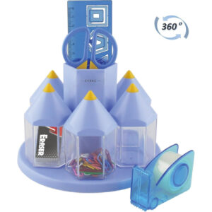 Rotary Desk Organiser Tidy Set