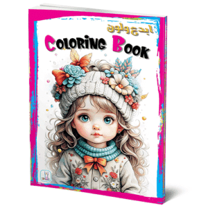Coloring Book A3 - Girl 1