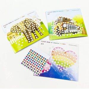 Crystal epoxy Sticker 6 pcs