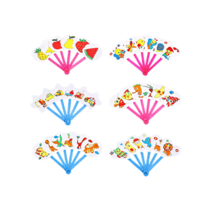 Graffiti Folding Fan 6 pcs